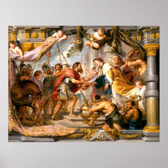 Affiche Abraham et Melchizedek - Rubens Fine Art (Devant)