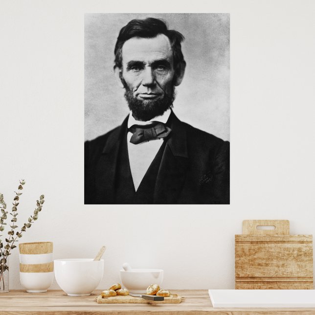 Affiche Abraham Lincoln : 16ème Président de l'Amérique (Cuisine)