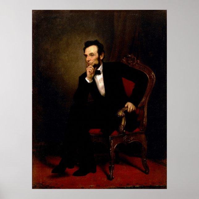 Affiche Abraham Lincoln par George Peter Alexander Healy (Devant)