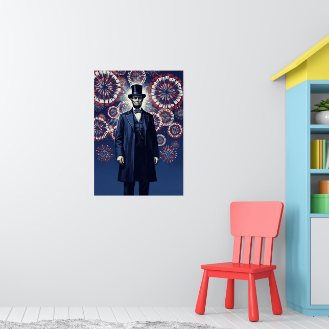 Affiche Abraham Lincoln patriotique  (Pépinière 1)
