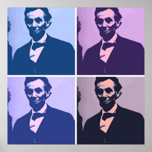 Affiche Abraham Lincoln Pop Art