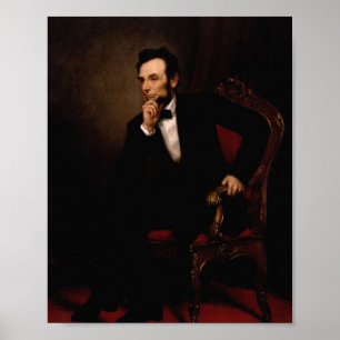 Affiche Abraham Lincoln Portrait George Peter Healy