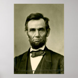 Affiche Abraham Lincoln president usa united states americ