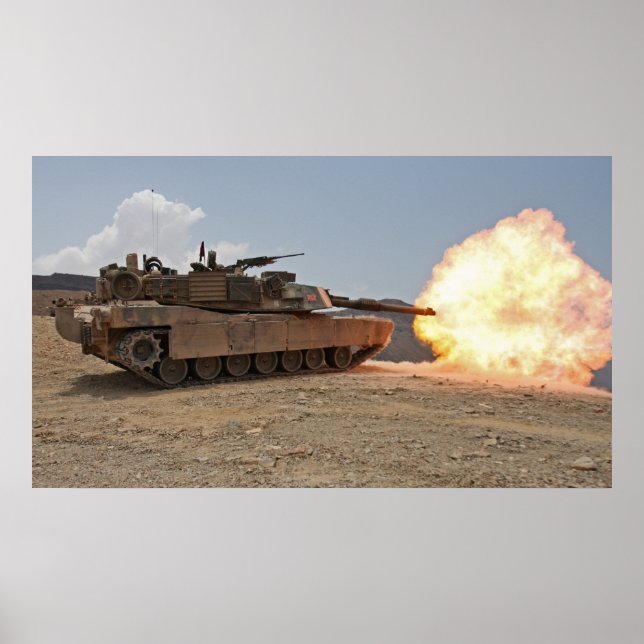 Affiche Abrams M1A1 (Devant)
