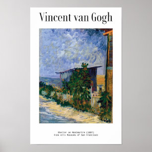 Affiche Abri sur Montmartre (1887) par Van Gogh