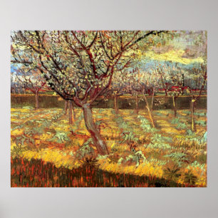 Affiche Abricotiers en fleurs par Vincent van Gogh