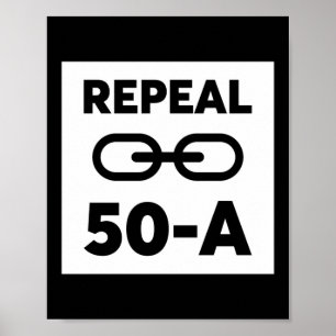Affiche Abrogation de la matière de vie noire 50 A
