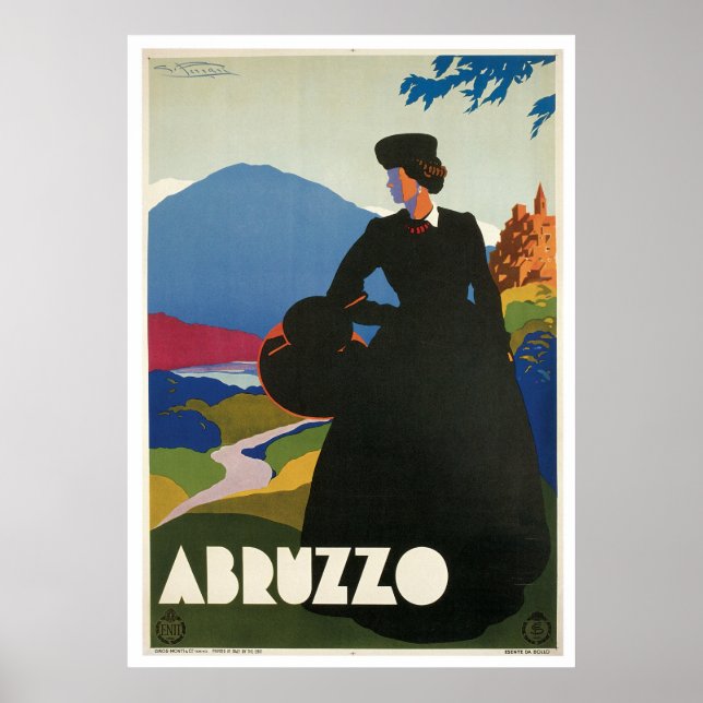 Affiche Abruzzo Italy Vintage (Devant)