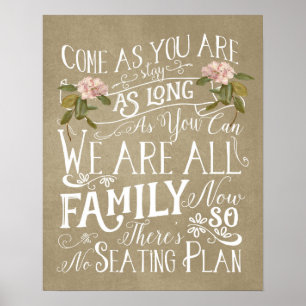Affiche absence d'affiche mariage