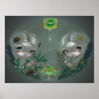 Affiche Absinthe : Anise et Artemisia ART IMPRIMER fée