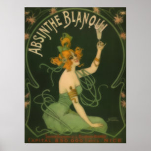 Affiche Absinthe Blanoui