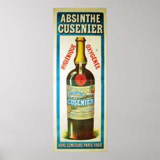 Affiche ABSINTHE CUSENIER