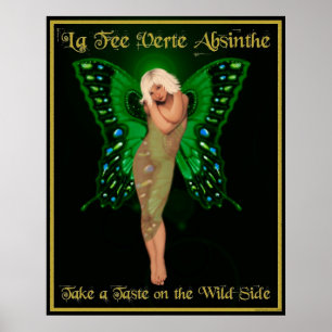 Affiche Absinthe de Verte d'honoraires de La