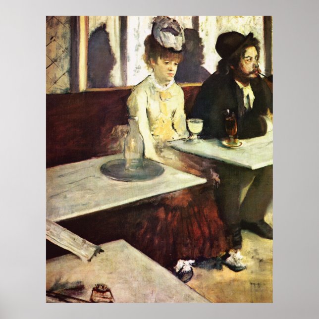 Affiche Absinthe Drinkers par Edgar Degas (Devant)