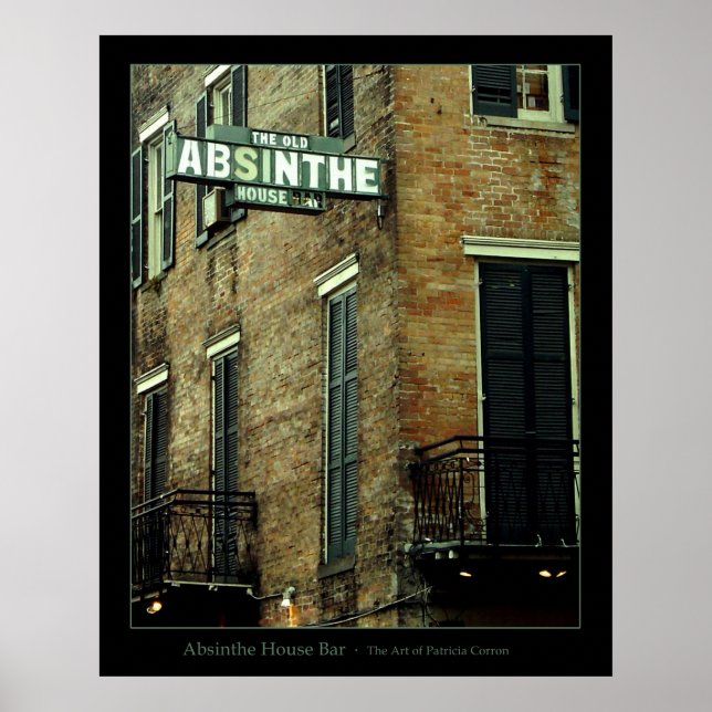 Affiche Absinthe House Bar (Devant)