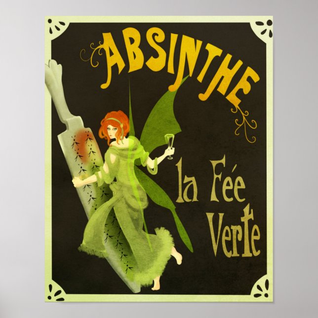 Affiche Absinthe la Fee Verte (Devant)