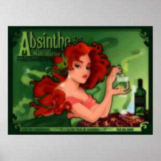 Affiche Absinthe Montmartre