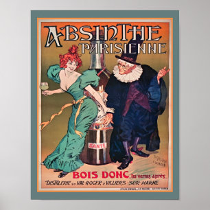 Affiche Absinthe Parisienne Art Nouveau