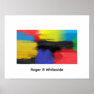 Affiche Abstract art 4 print by Roger R Whiteside