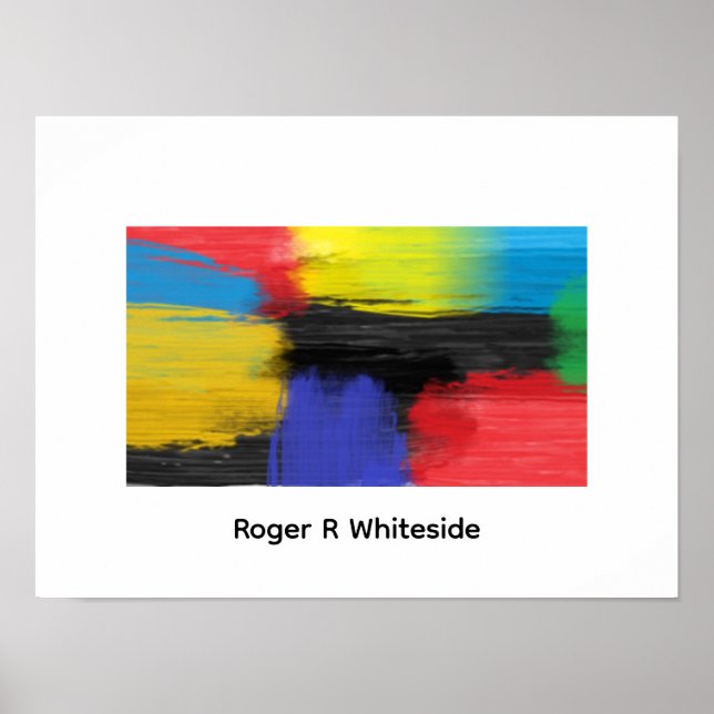 Affiche Abstract art 4 print by Roger R Whiteside (Devant)
