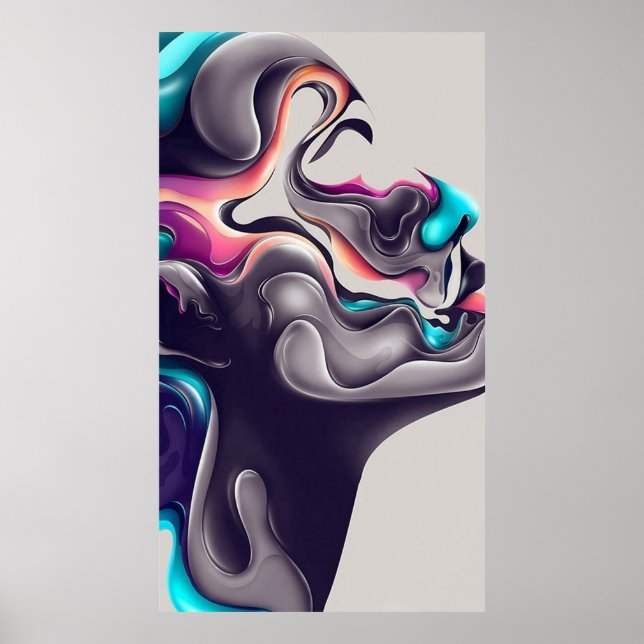 Affiche Abstract Classic Art Shape (Devant)