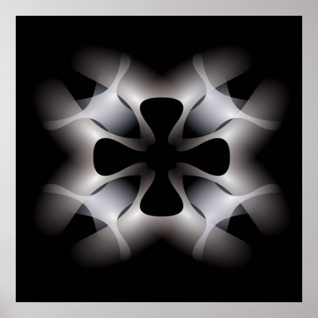 AFFICHE ABSTRACT CROSS (Devant)