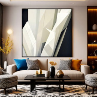 Affiche Abstract Crystalline Geometry