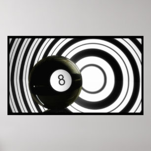 Affiche Abstract Eightball