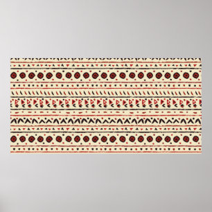 Affiche Abstract ethnic seamless pattern