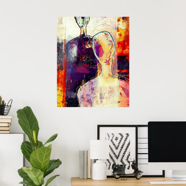 Affiche Abstract Expressionist: Bold Emotion Series (Bureau à domicile)