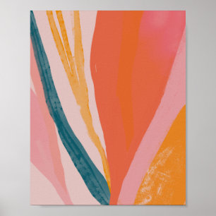 Affiche Abstract Fauna 2 - Tangerine & Peach Tone