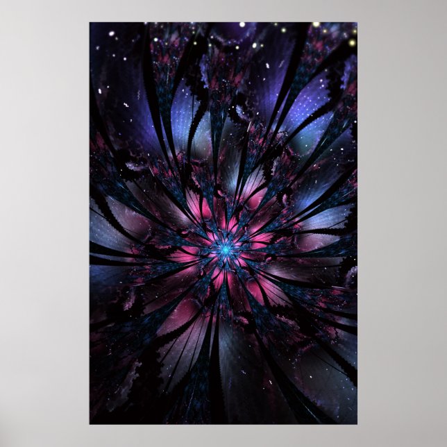 Affiche Abstract fractal flower design. (Devant)