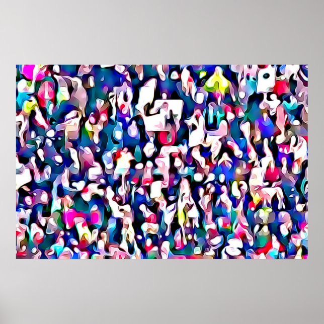 Affiche Abstract from Photo at the March for Women Protest (Devant)