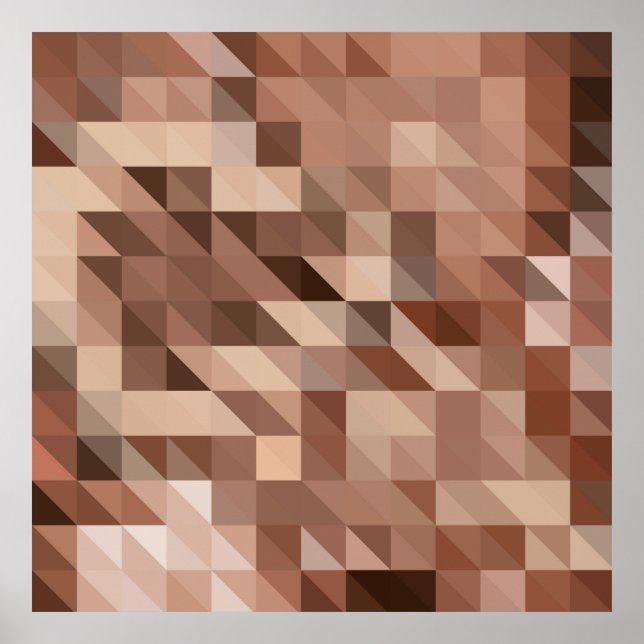 Affiche Abstract geometric background looks like stylized (Devant)