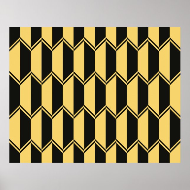 Affiche Abstract geometric pattern  (Devant)