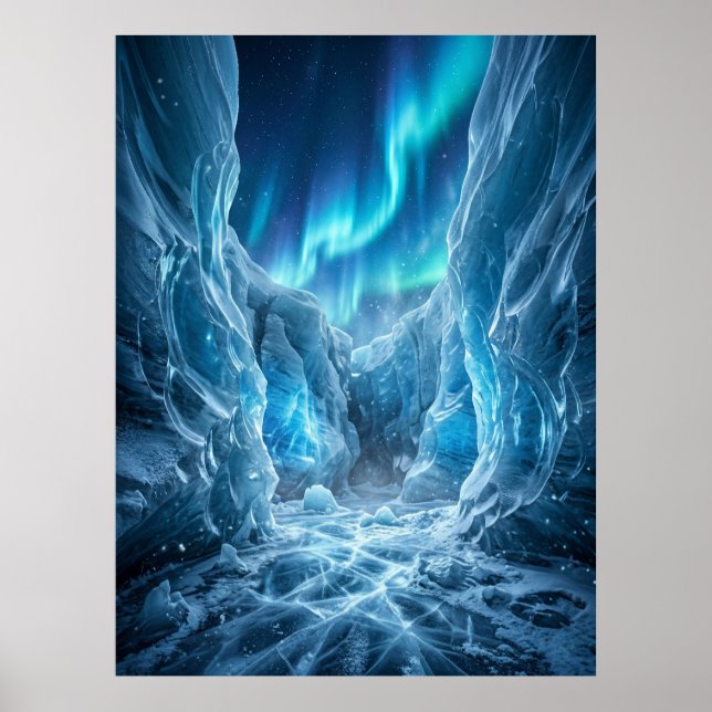 Affiche Abstract Glitch Digital Chaos Art (Devant)