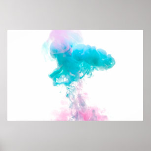 Affiche Abstract ink water colors