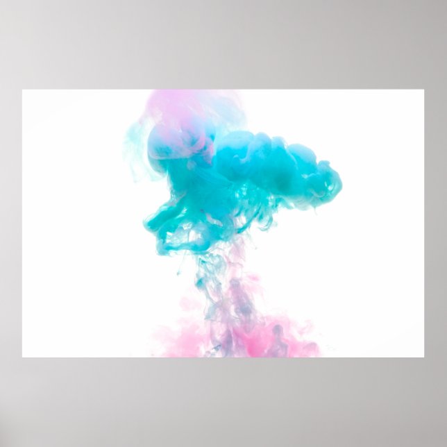 Affiche Abstract ink water colors (Devant)