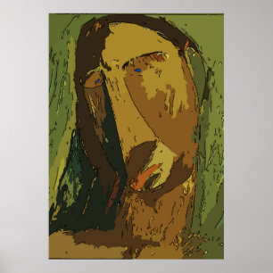 Affiche Abstract Man, add text