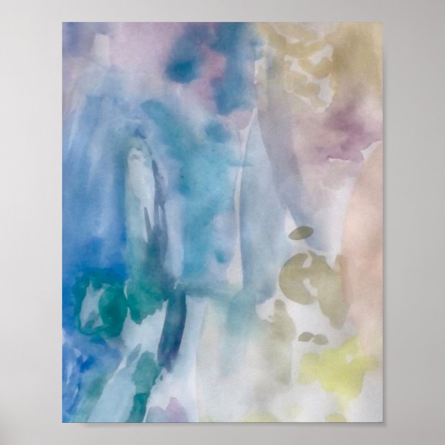 Affiche Abstract Subterranian Painting Expressionism (Devant)