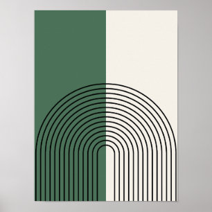 Affiche Abstraction Bohème Moderne