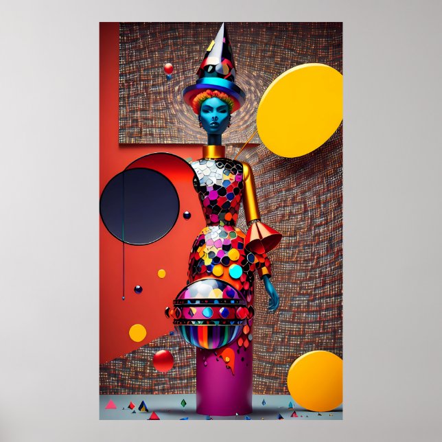 Affiche Abstraction de l'Astro-Sorcière (Devant)
