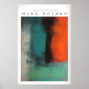 Affiche Abstraction de toile moderne de style Mark Rothko