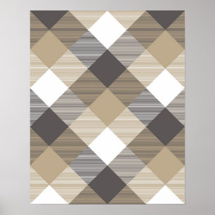Affiche Abstraction Géométrique Carrée 2