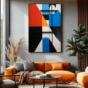 Affiche Abstraction Géométrique Moderne
