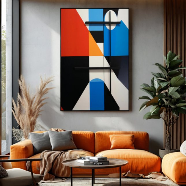 Affiche Abstraction Géométrique Moderne (Créateur téléchargé)