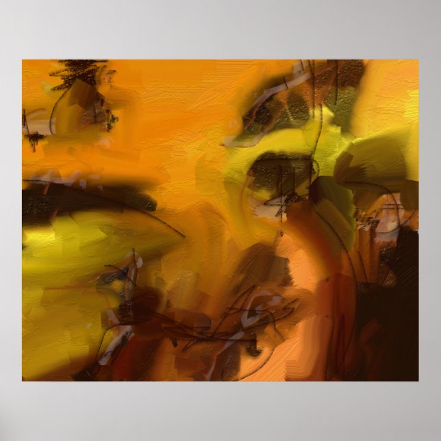 Affiche abstraction pour murs (Devant)