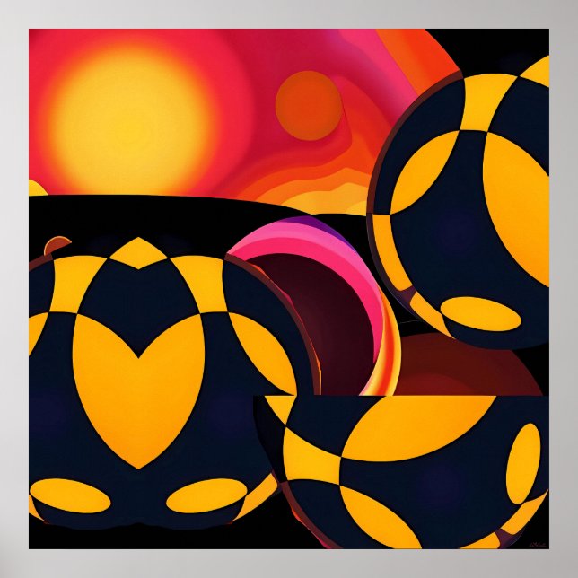 Affiche Abstraction Technique (Devant)
