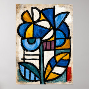 Affiche Abstraction Tribale d'Hortensia Ajisai