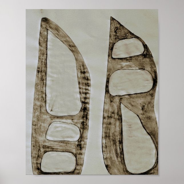 Affiche abstrait (Devant)